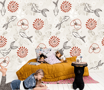 3D Whale Flying 891 Wallpaper AJ Wallpaper 2 