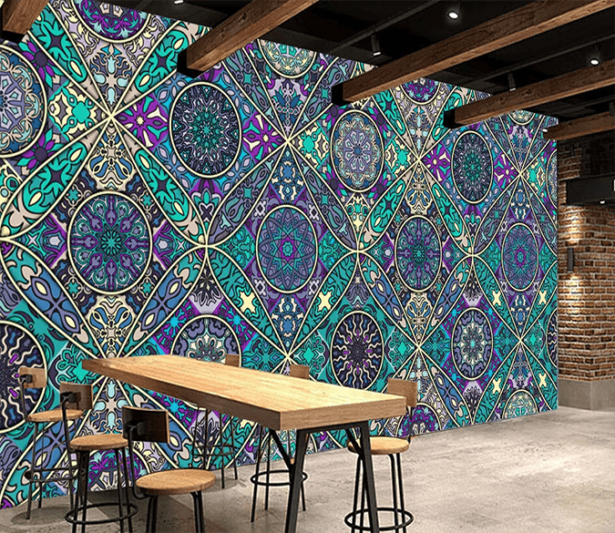 3D Blue Background Pattern 412 Wallpaper AJ Wallpaper 2 