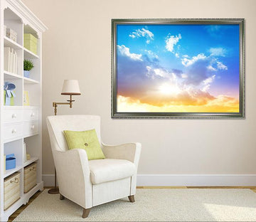 3D Dazzling Sunshine 017 Fake Framed Print Painting Wallpaper AJ Creativity Home 