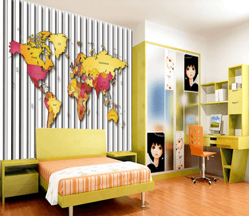 3D Warm Color Map 1122 Wallpaper AJ Wallpaper 2 