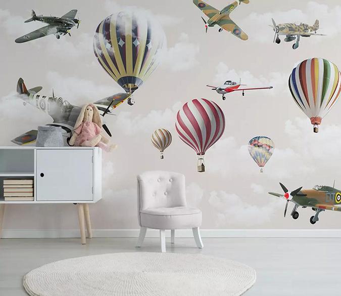 3D Balloon Plane 455 Wallpaper AJ Wallpaper 