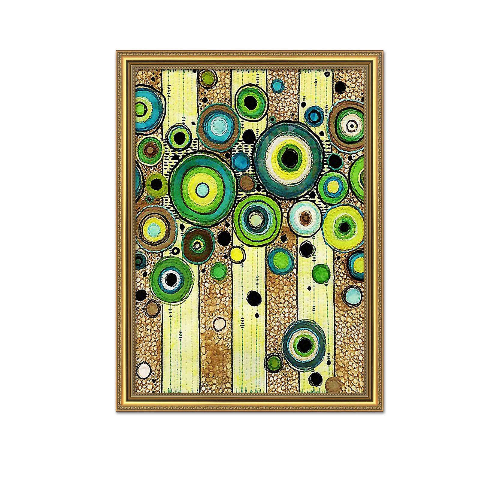 3D Dark Circle 094 Fake Framed Print Painting Wallpaper AJ Creativity Home 