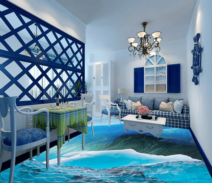 3D Ice Cubes 104 Floor Mural Wallpaper AJ Wallpaper 2 