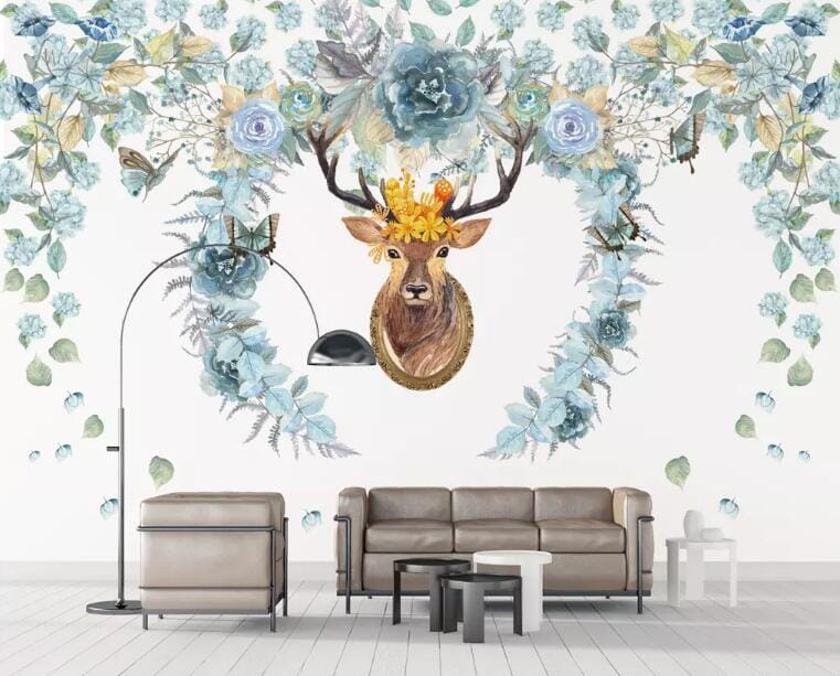 3D Forest Deer 1488 Wall Murals Wallpaper AJ Wallpaper 2 