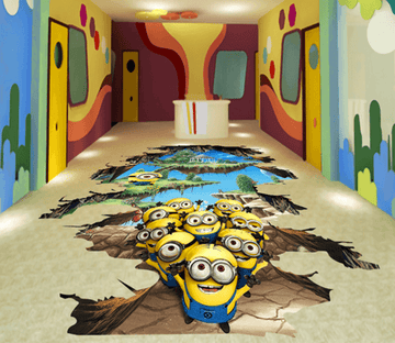 3D Little Child 204 Floor Mural Wallpaper AJ Wallpaper 2 