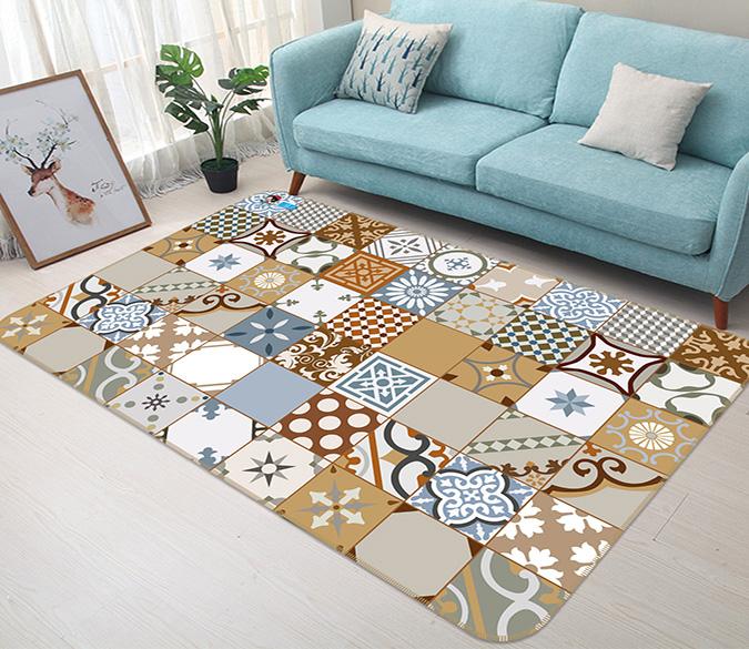 3D Different Patterns 095 Non Slip Rug Mat Mat AJ Creativity Home 