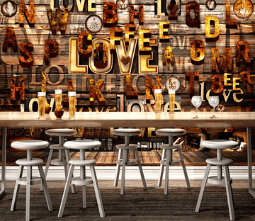 3D Capital Love Wall 398 Wallpaper AJ Wallpaper 2 
