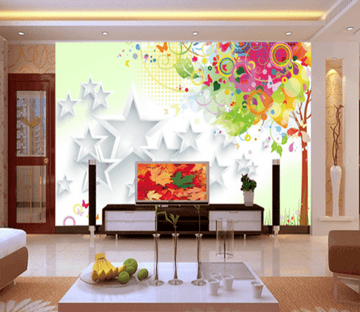 3D Pentagram Tree 098 Wallpaper AJ Wallpaper 