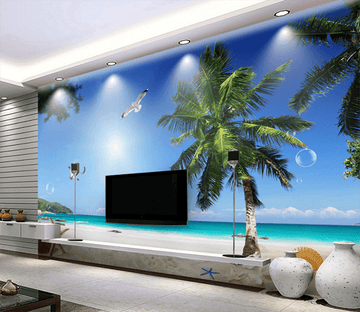 3D Beach Bubbles 260 Wallpaper AJ Wallpaper 