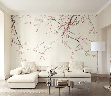 3D Ink Plum 053 Wallpaper AJ Wallpaper 