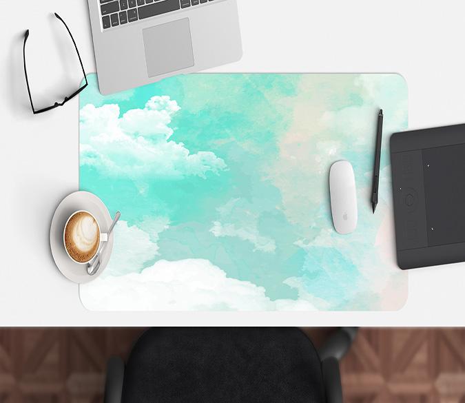 3D Beautiful Cloud 200 Desk Mat Mat AJ Creativity Home 