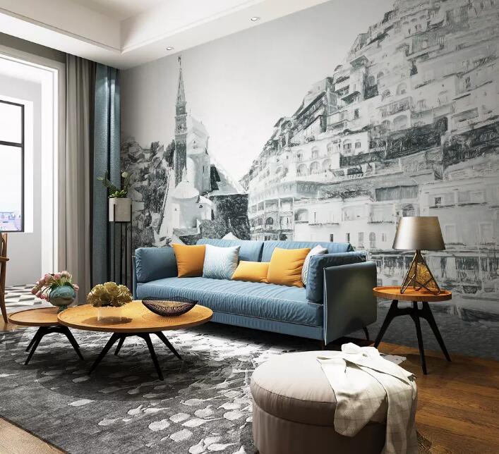 3D Grey Street 746 Wall Murals Wallpaper AJ Wallpaper 2 