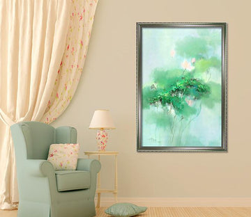 3D Lotus Flower 107 Fake Framed Print Painting Wallpaper AJ Creativity Home 