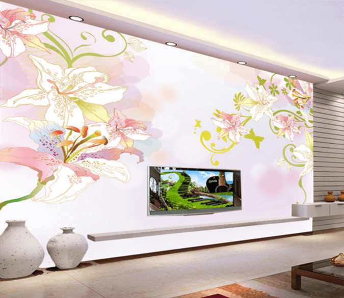 3D Blooming Flowers 201 Wallpaper AJ Wallpaper 