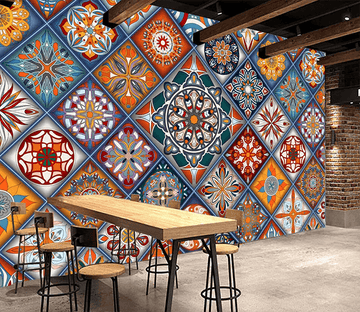 3D Diamond Flower Pattern 416 Wallpaper AJ Wallpaper 2 