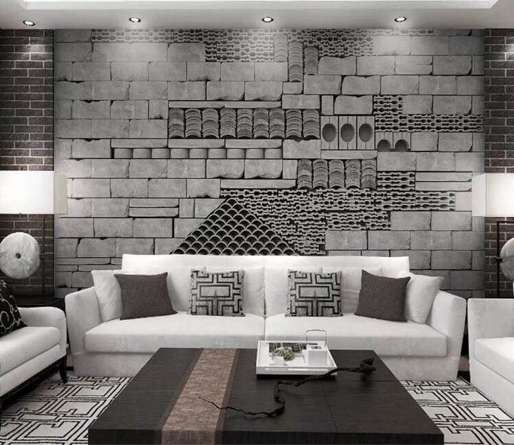 3D Cyan City Wall WC255 Wall Murals Wallpaper AJ Wallpaper 2 