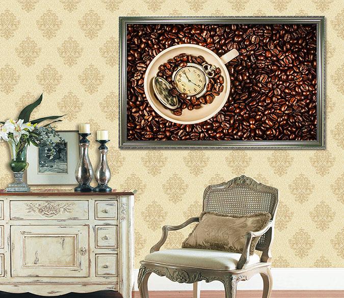 3D Coffee Beans 118 Fake Framed Print Painting Wallpaper AJ Creativity Home 