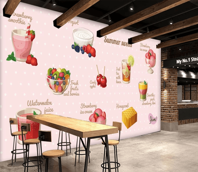 3D Drink Cherry 971 Wallpaper AJ Wallpaper 2 