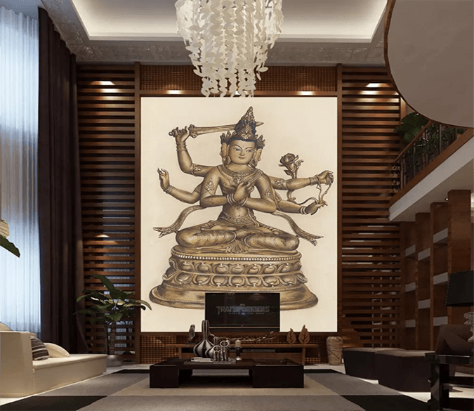 3D Thousand Hands Guanyint 1649 Wallpaper AJ Wallpaper 