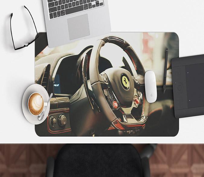 3D Bridge Car Turntable 135 Desk Mat Mat AJ Creativity Home 