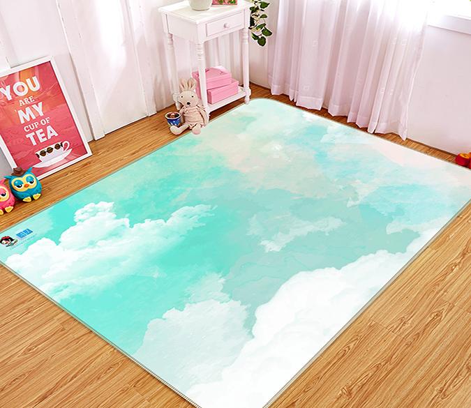 3D Ink Cloud 327 Non Slip Rug Mat Mat AJ Creativity Home 