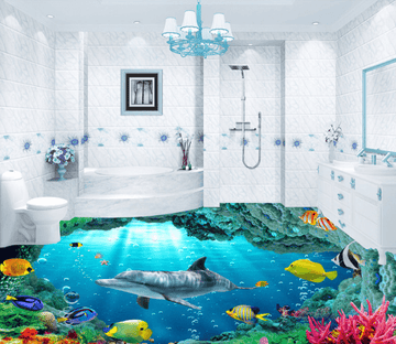 3D Undersea Creatures 099 Floor Mural Wallpaper AJ Wallpaper 2 