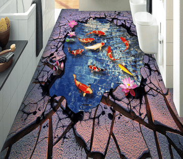 3D Purple Land 210 Floor Mural Wallpaper AJ Wallpaper 2 