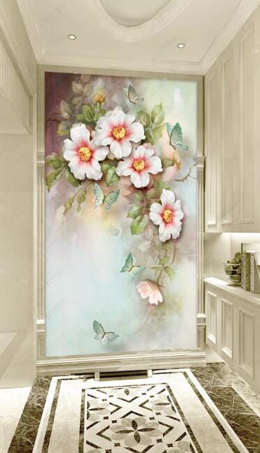3D Flowers Bloom WC266 Wall Murals Wallpaper AJ Wallpaper 2 