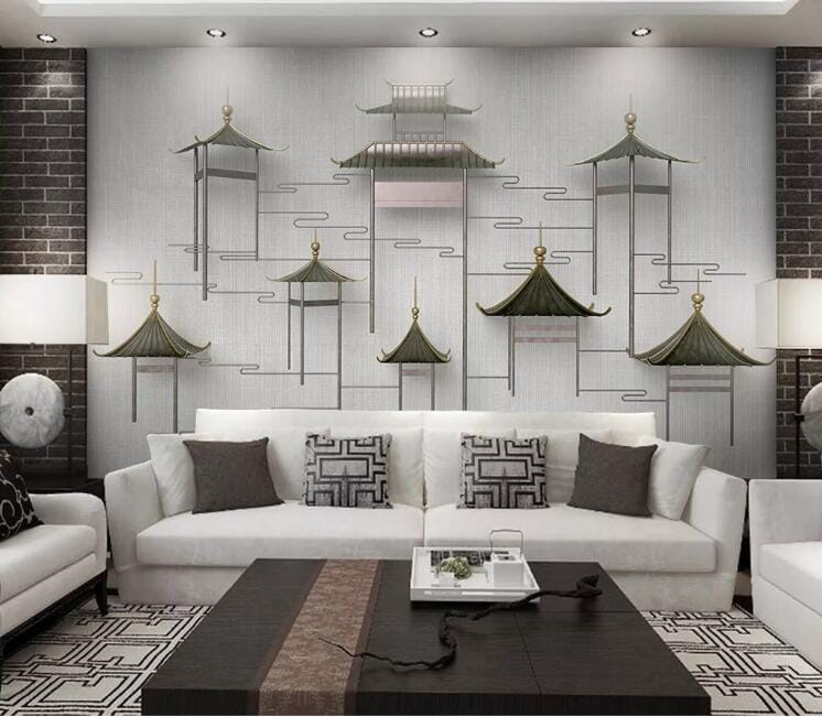 3D Sketch House WC222 Wall Murals Wallpaper AJ Wallpaper 2 