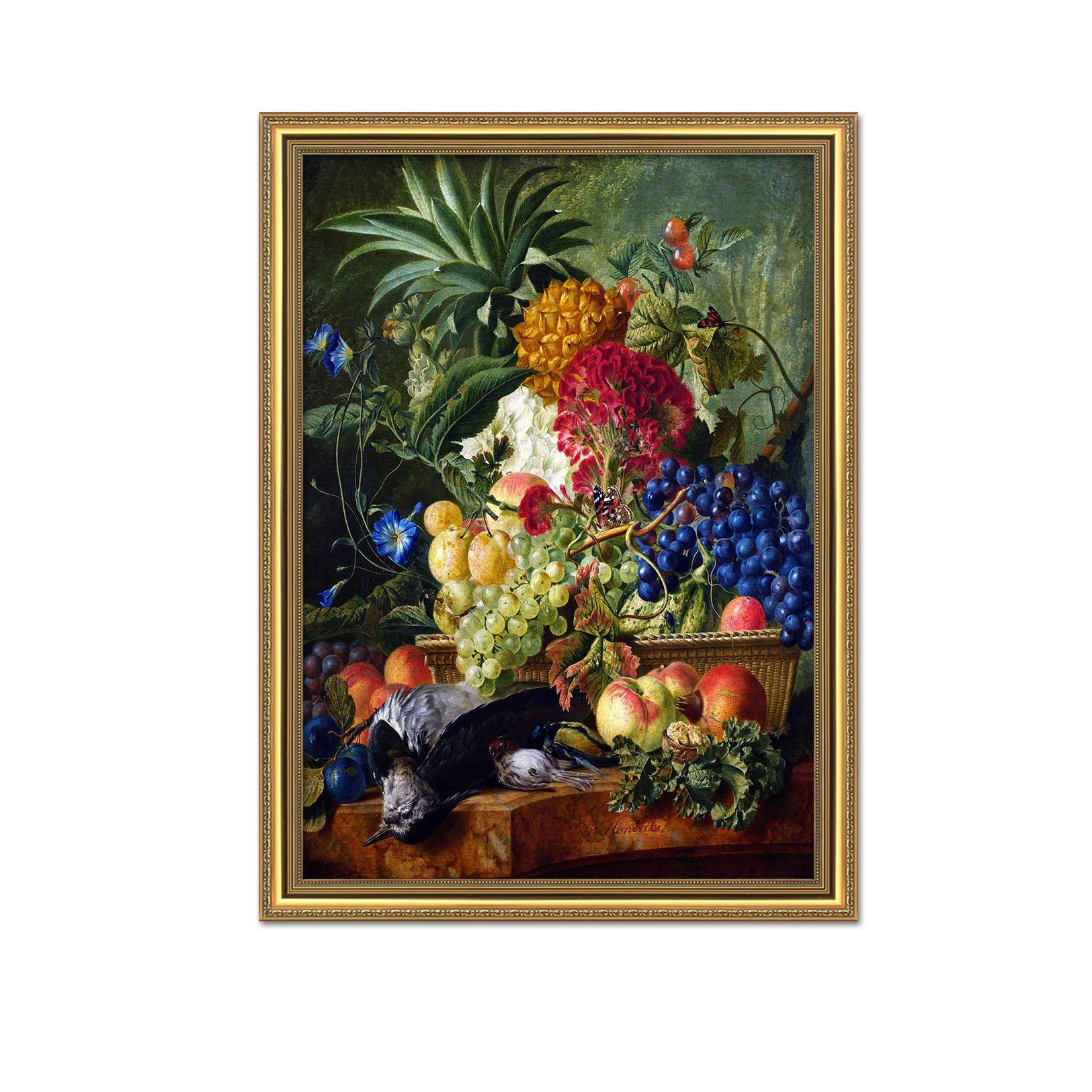 3D Fruit Painting 140 Fake Framed Print Painting Wallpaper AJ Creativity Home 