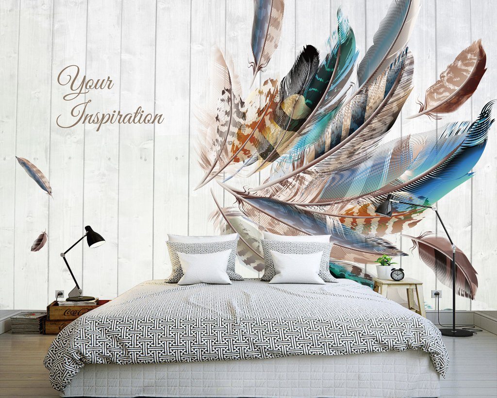 3D Feather 72 Wall Murals Wallpaper AJ Wallpaper 2 