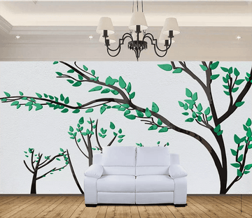 3D Beautiful Twig Leaves 1573 Wallpaper AJ Wallpaper 2 