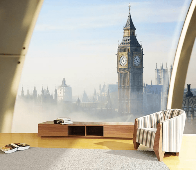 3D Window Clock Tower 1140 Wallpaper AJ Wallpaper 2 