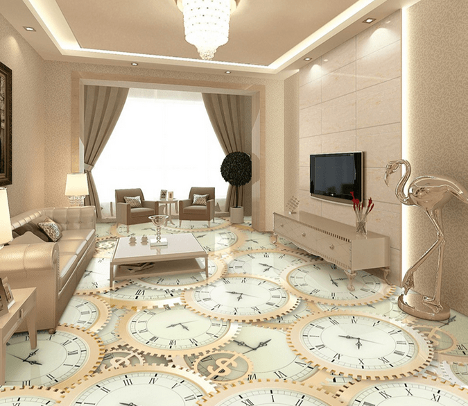 3D Watch 036 Floor Mural Wallpaper AJ Wallpaper 2 
