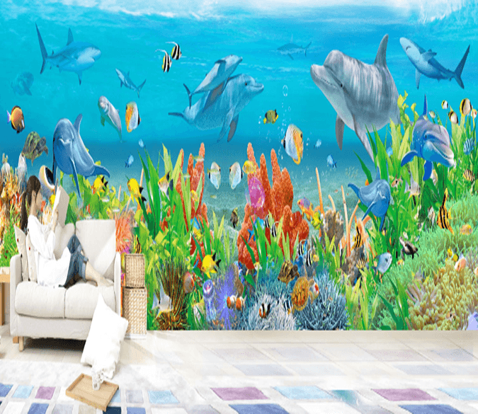 3D Dolphin Submarine 178 Wallpaper AJ Wallpaper 