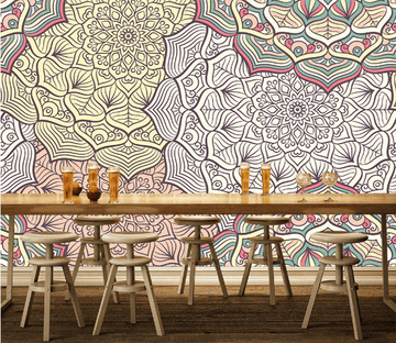 3D Flower Pattern 318 Wallpaper AJ Wallpaper 