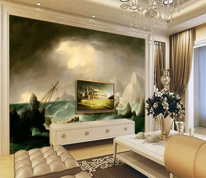 3D The Boat Turned Over 120 Wallpaper AJ Wallpaper 2 