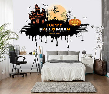 3D Magic Pumpkin 034 Wall Stickers Wallpaper AJ Wallpaper 