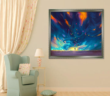 3D Colorful Balloons 183 Fake Framed Print Painting Wallpaper AJ Creativity Home 