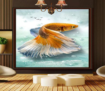 3D Fish Tail 501 Wallpaper AJ Wallpaper 