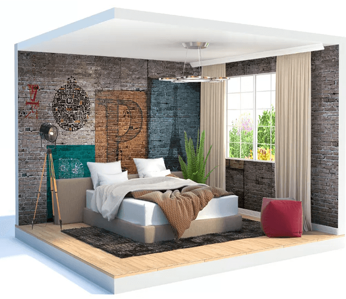 3D Wall Painting Tower 268 Wallpaper AJ Wallpaper 2 