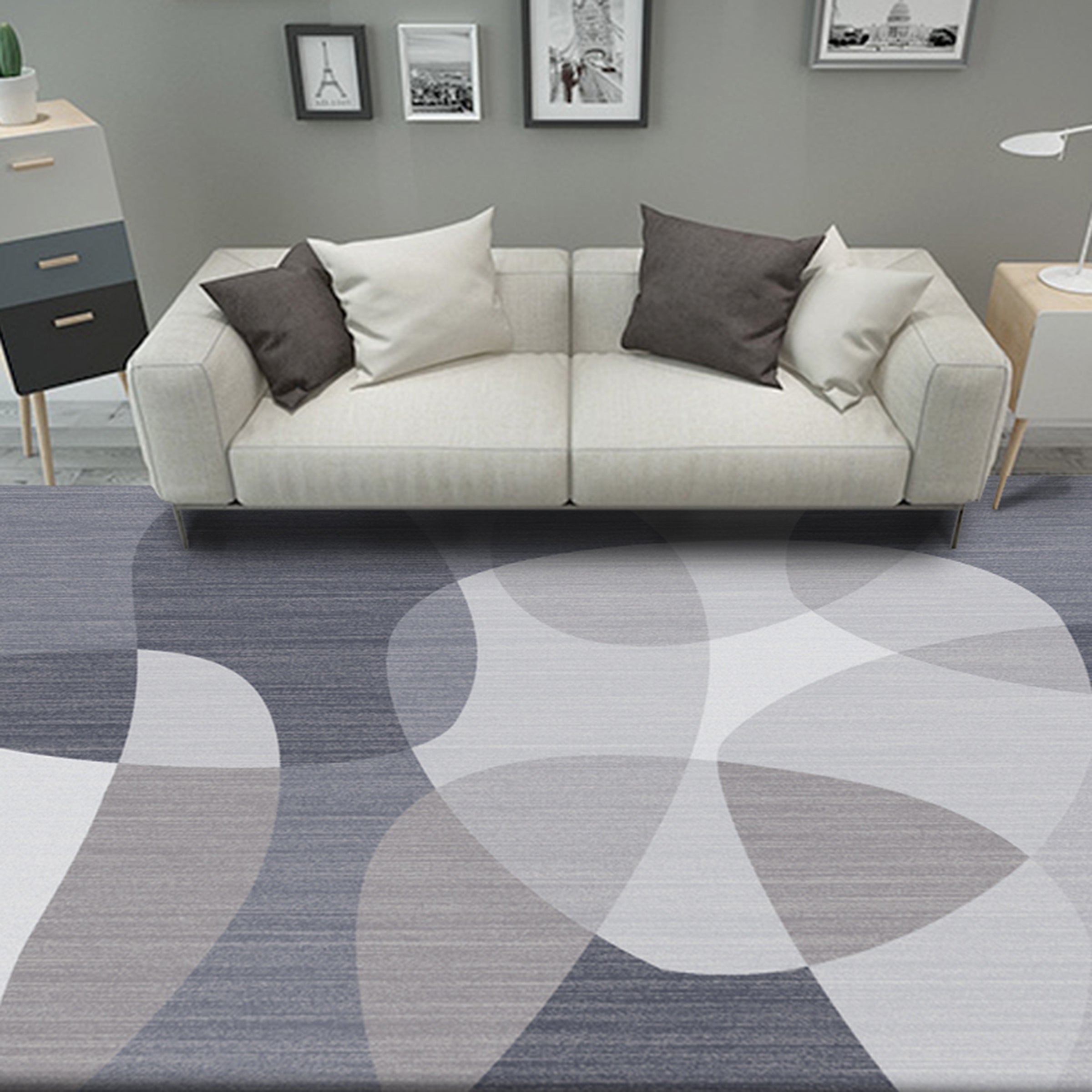 3D Colored Circle WG076 Non Slip Rug Mat Mat AJ Creativity Home 