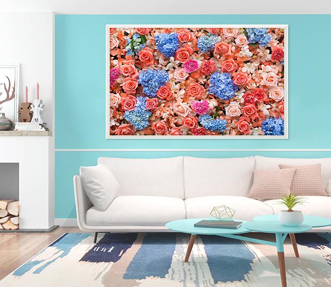 3D Beautiful Flowers 191 Fake Framed Print Painting Wallpaper AJ Creativity Home 