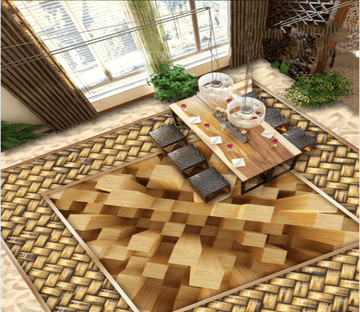3D Curtain 001 Floor Mural Wallpaper AJ Wallpaper 2 