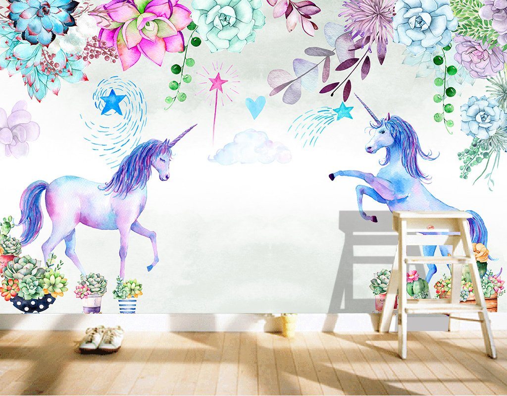 3D Dream Unicorn 335 Wall Muralsurals Wallpaper AJ Wallpaper 2 