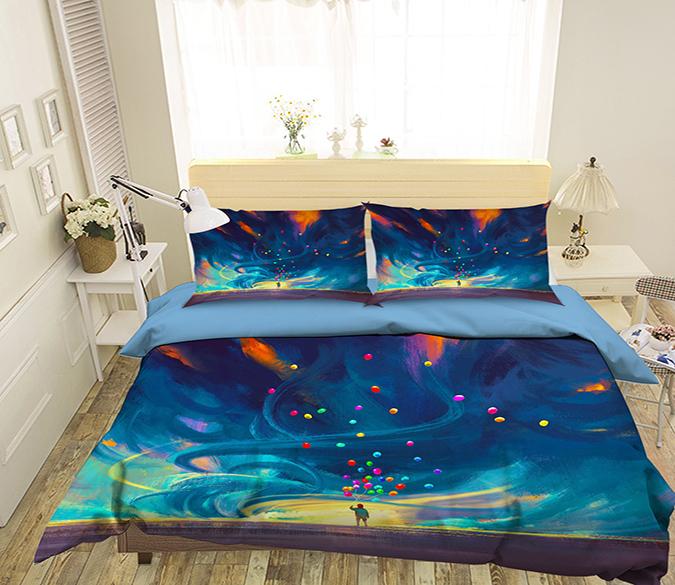 3D Sky Balloon 044 Bed Pillowcases Quilt Wallpaper AJ Wallpaper 