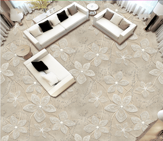 3D Cloth Flowers 225 Floor Mural Wallpaper AJ Wallpaper 2 