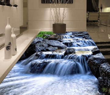 3D River Rapids 152 Floor Mural Wallpaper AJ Wallpaper 2 