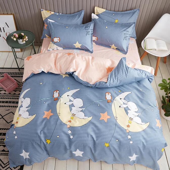 3D Moon Star Rabbit 2015 Bed Pillowcases Quilt