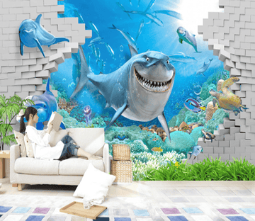 3D Sea Shark 174 Wallpaper AJ Wallpaper 